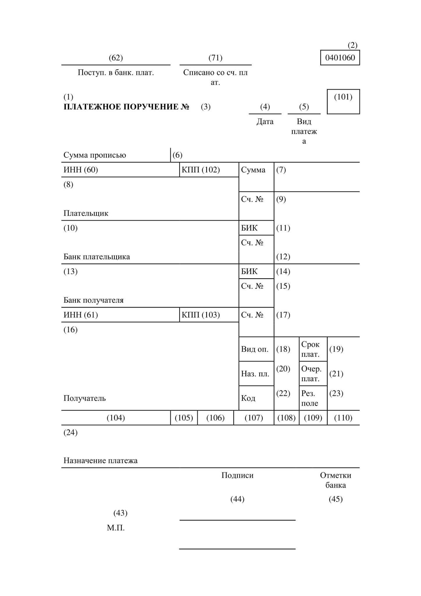 Платежные поручения по НДФЛ в 2021:новые правила заполнения
